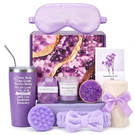 Regalos para Mujeres, 12PCS Paquete de Cuidado Personal para Mujer, Caja Regalo de Bath SPA para Mujer, Sets para Baño y Cuerpo Relajante, Regalos Cumpleaños Para El Día De La Mamá, Velas Aromaticas