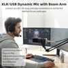 OMISTAR Dynamic Streaming USB Microphone for PC, Wireless Gaming Microphone