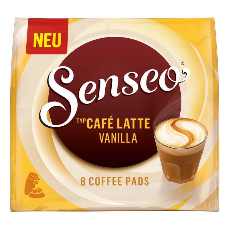 Senseo Coffee Pods Café Latte Vanilla 24 Pads 3 Packs