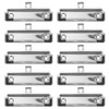 MAGICLULU Set of 10 Metal Clipboard Clips with Rubber Grip
