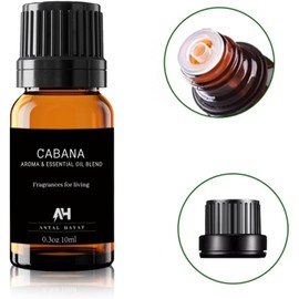 Cabana Diffuser Oil 10ml – Hotel Scents for Home Diffuser – Inspired by Ritz Carlton – Botanical Jasmine, Bergamot & Marine – Luxury Essential Oil Refill for Waterless & Ultrasonic Diffusers