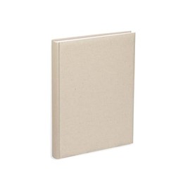 Photo Album with Pockets 21 x 28 cm Holds 200 Photos 13 x 18 cm, Cover in Ecru Linen Fabric