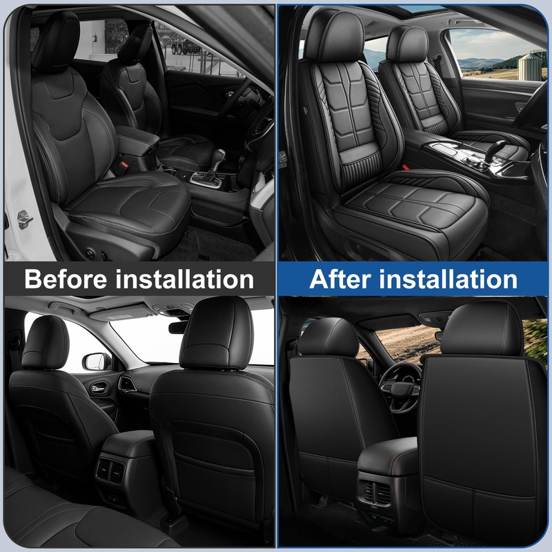 2 Front Car Seat Covers Fit for Mitsubishi Outlander 2007-2026