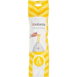 Brabantia 311727 PerfectFit Bin Liners Type A, 3 L, Pack of 20