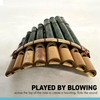 PERUVIAN PANPIPES FEATURING LEAF PATTERN 20cm x 12cm | 8