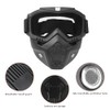 Motorcycle Goggles with Mask Outdoor Riding Cycling Removable Protective Goggles