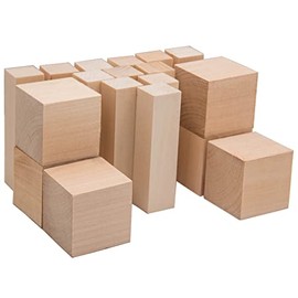 BeaverCraft BW18 pcs Basswood Carving Blocks Whittling Wood Carving Blocks Basswood for Carving Wood for Whittling Kit Wood Blocks for Carving Basswood for Wood Carving Set Wood Carving Wood
