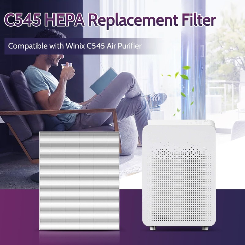 XBGG 2 Pack C545 HEPA Replacement Filter S Compatible with