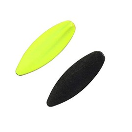 FTM Tornado Inline Spoon - Trout Blinker for Spin Fishing for Trout, Blinker for Spin Fishing, Continuous Indicator, Weight: 3.5 g, Colour: Black/UV Chartreuse