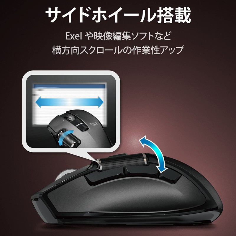 erekomu Wireless Mouse Dual Series 6 Button Hardware Macro With
