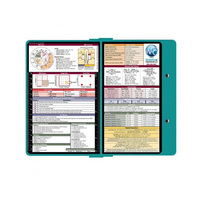 WhiteCoat Clipboard - TEAL - Medical Edition