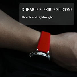 Compatible with Garmin Venu X1 Bands, Quick Release Sports Silicone Band Strap Replacement Wristband Compatible with Garmin Venu X1 Smartwatch (Red)