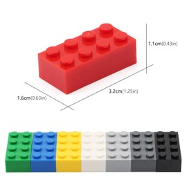 2x4 Bricks 320 Pieces Multicolored Basic Parts Building kit Creative Play Set Blocks Toy Accessories Compatible with 3001 Major Brands (8 Mixed Color)…
