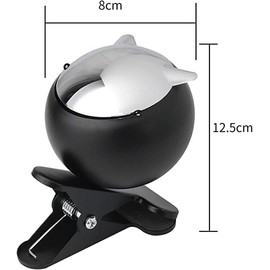 1 x Ashtray for Outdoors, Ashtray for the Garden, Wind Ashtray Balcony, Patio, for Clamping, Storm Ashtray with Clamping Function, Outdoor, Clamping Ashtray, Ashtray with Lid, D