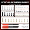 VEVOR 49PCS Thread Chaser Set UNC UNF Metric Thread Restorer