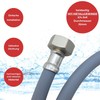 Lichtblau Inlet Hose Extension with Metal Thread, 1.5 m, Washing