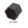 uxcell 20pcs 21mm Rubber Car Wheel Tire Nut Screw Lug