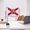 JBSJBS USA Florida Desk Flag 12" Solid Pole Deluxe Set