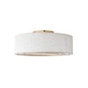 YMKSKJ Low Profile Ceiling Fans with Lights, 20" Boho Rattan