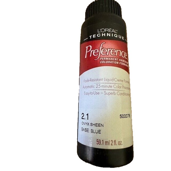 L'Oréal L'Oreal Preference 2.1 Onyx Sheen Blue Black Hair Color