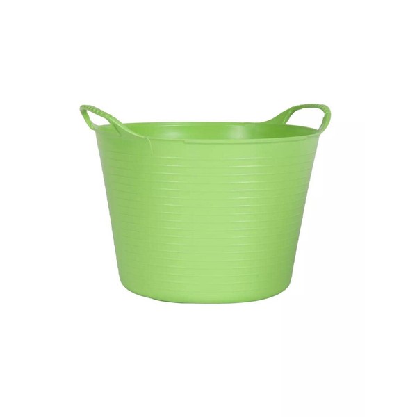 Gardener's Supply Company 3-1/2 Gallon Tubtrug | Colorful & Flexible Gardening Basket | Lightweight and Handy Multi-Use Bucket for Harvesting, Hauling, Storing, Mixing Soil - Green