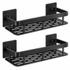2pcs Aluminum Alloy Bathroom Shower Shelf – No-Drill Shampoo Rack