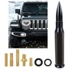 ICBEAMER 50 Cal Carbon Fiber Bullet Antenna Replacement [Color:Matte Black],