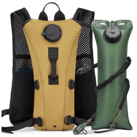 ATBP Running Hydration Vest Pack Tactical 3L Water Bladder Backpack Bag for Cycling Marathon Hiking Daypack Men & Women