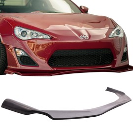 Front Bumper Lip Compatible With 2013-2016 Scion FRS, GR Style Black PU Front Lip Finisher Under Chin Spoiler Add On by IKON MOTORSPORTS, 2014 2015