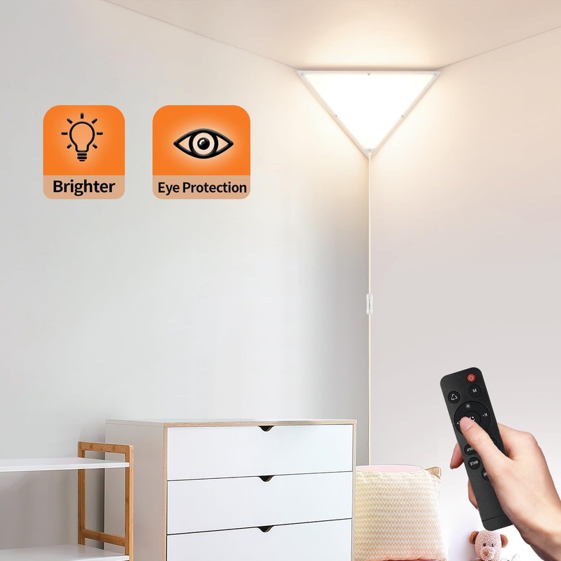 Zlierop Upgraded Corner Light with Remote Control, Dimmable Corner Lights