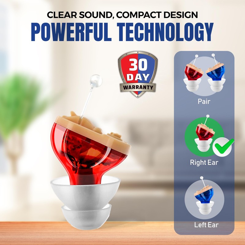 Premium Compact In-Ear Digital Sound Enhancer - Near-Invisible Noise-Reducing Audio