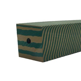 TackleZoom Rod Building EvA Tiger Stripe Block Foam.  Never Before Produced! Totally Unique - Green Dragon