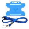 Blue Lanyard with Card Holder - ID card holder -
