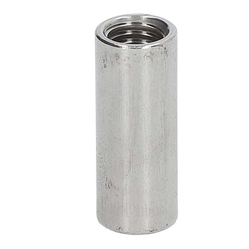 10PCS Round Coupling Nuts 304 Stainless Steel Female Thread Cylindrical