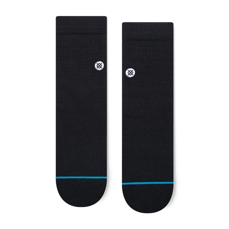 Stance Icon Quarter Socks 3-Pack (Black, Small)