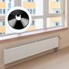 4Pcs Radiator Pipe Covers, GLADFRESIT 15mm Plastic Black Pipe Collars