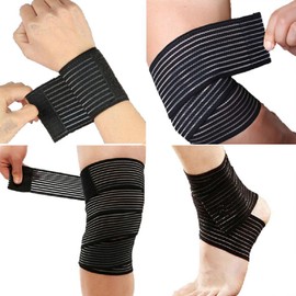 Gymforward Elastic Bandage Wrap Tape Knee Pads Wrist Support Straps Ankle Protector Bands (70cm Ankle Bands)