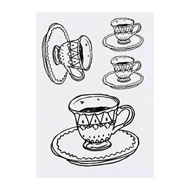 4 x 'Vintage Tea Cup' Temporary Tattoos (TO00009446)