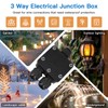 Helunsi Waterproof Junction Box 3 Way, IP68 External Waterproof Electrical