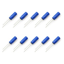 ZYAMY 10PCS Super Capacitor 2.7V 3.3F Farad Capacitor Winding Type Energy Storage Device Used for Vehicle Backup Energy Storage Brake Board Detonator Car Dashcam Smart Instruments 8x20mm