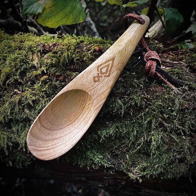 VÅRDKAS Öar Wooden Spoon Traditional Hiking Bushcraft Equipment - Hand