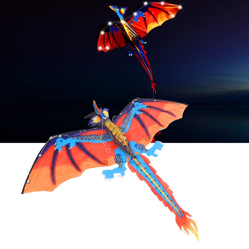 LED Kite Light Up Super Bright Classical Dragon Cartoon Animal