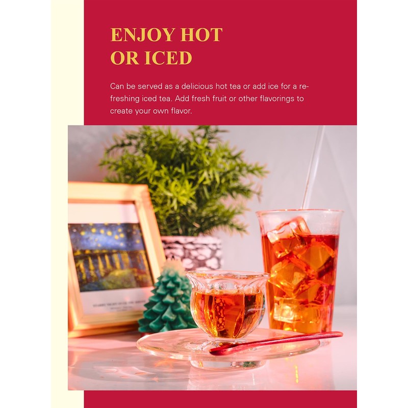 GLDNT Organic Decaf Black Tea Bags, Organic Black Tea Decaffeinated,