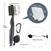 Golf Club Cleaning Brush with Lid, Dual-Sided Brush and Groove