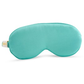 SMUG Cloud Padded Satin Sleep Masks | Skin & Hair Friendly | Improve Sleeping | Plush Eye Cushions for Women & Men | Elasticated Strap | Premium Comfort | Home & Travel | Aqua