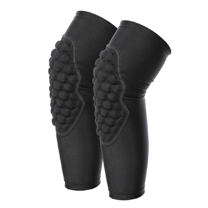 2 Pcs Kids Knee Pads Black Soft Breathable Lightweight Impact