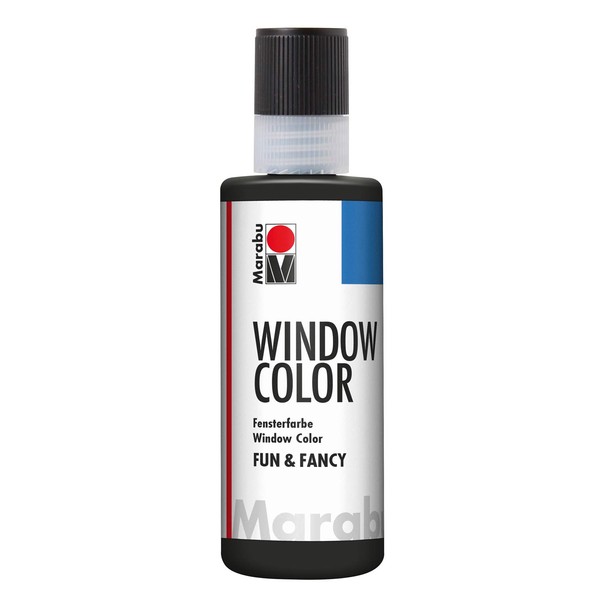 Marabu 04060004005 Window Colour Paint Fun & Fancy, Raspberry, 80 ml