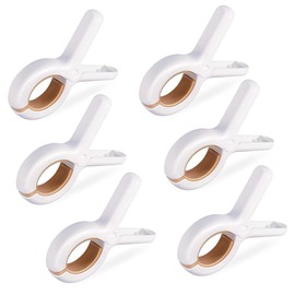 Senshuomy Towel Clips for Sun Loungers,Beach Towel Clips,Plastic Towel Clips,Large Strong Grip Clothes Pegs,Large Beach Towel Clips for Sun Loungers,Laundry,Pool Chairs,Sunbeds(6PCS/Yellow)