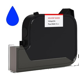 Handheld Inkjet Printer with 42ml Quick-Drying Ink Cartridge, Upgraded Handheld Printer Gun for Text, QRCode, Barcode, Batch, Number, Logo, Image for Any Surface (12.7mm Print Height):_Green ink cartridge