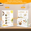KUIZHEN A4 Acrylic Sign Holder, 2PCS A4 Menu Holders, Double